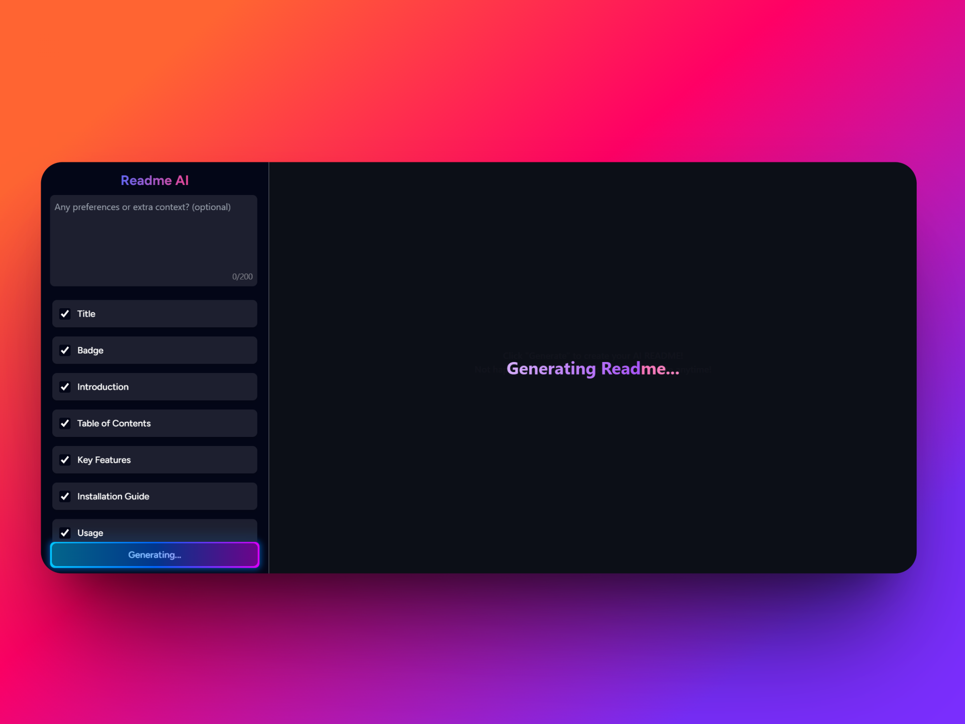 Media Bacaan yang anda ada - Menjana readme.md profesional dengan menampal repo github 4