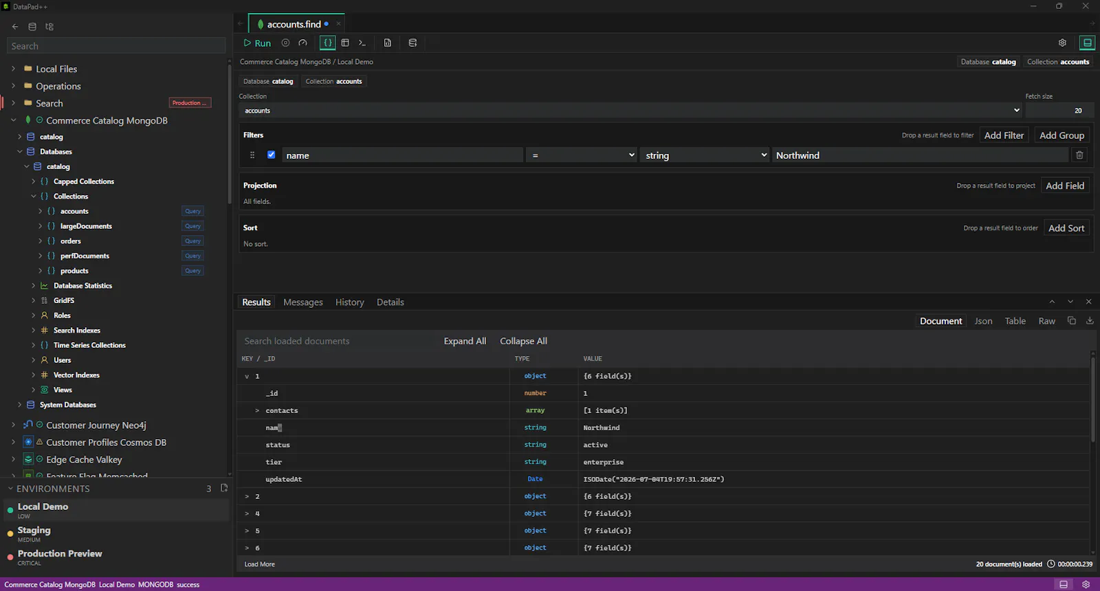 DataPad++ screenshot 2