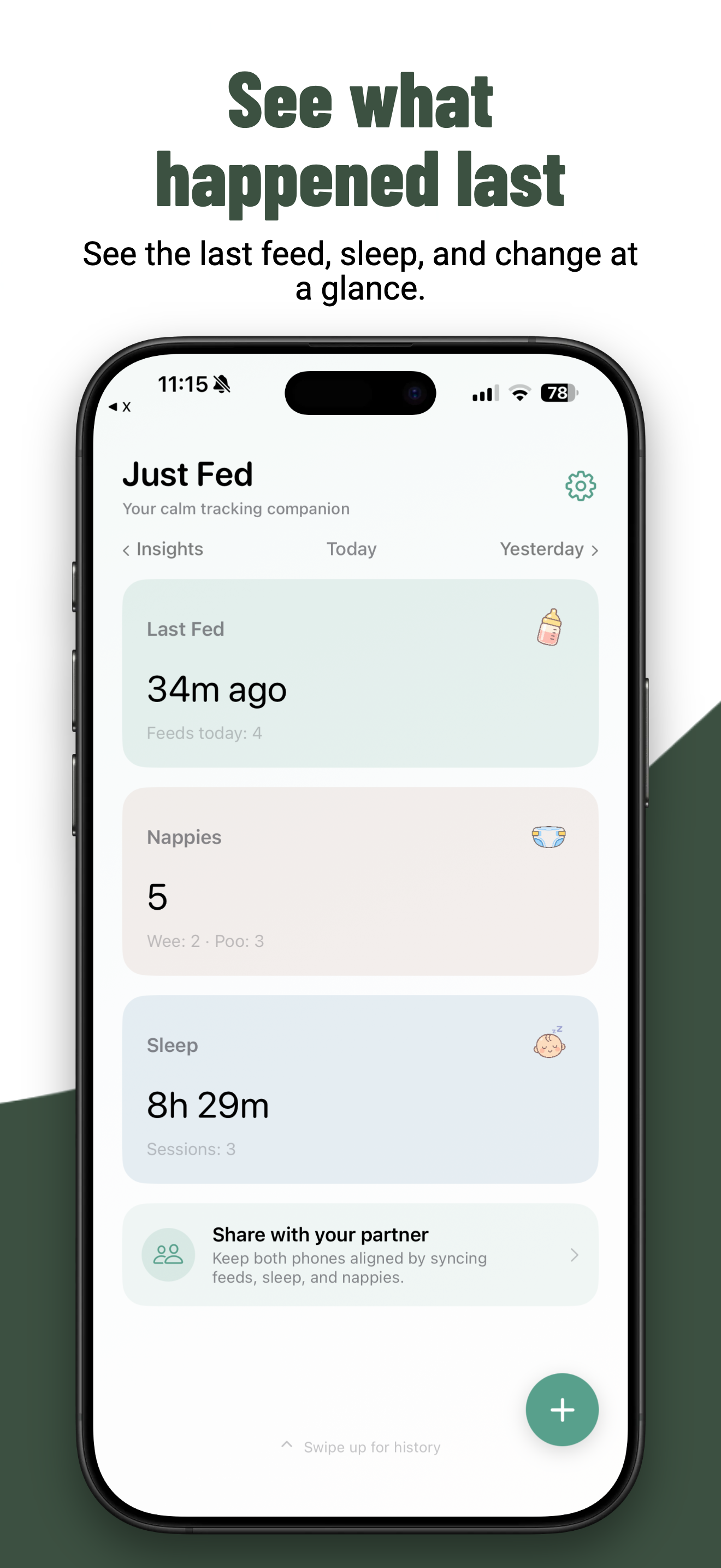 Just Fed! Baby tracker gallery image