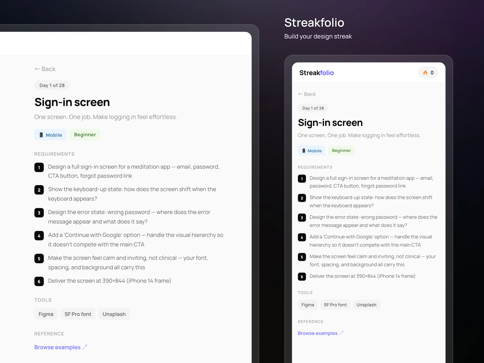 Streakfolio screenshot 2