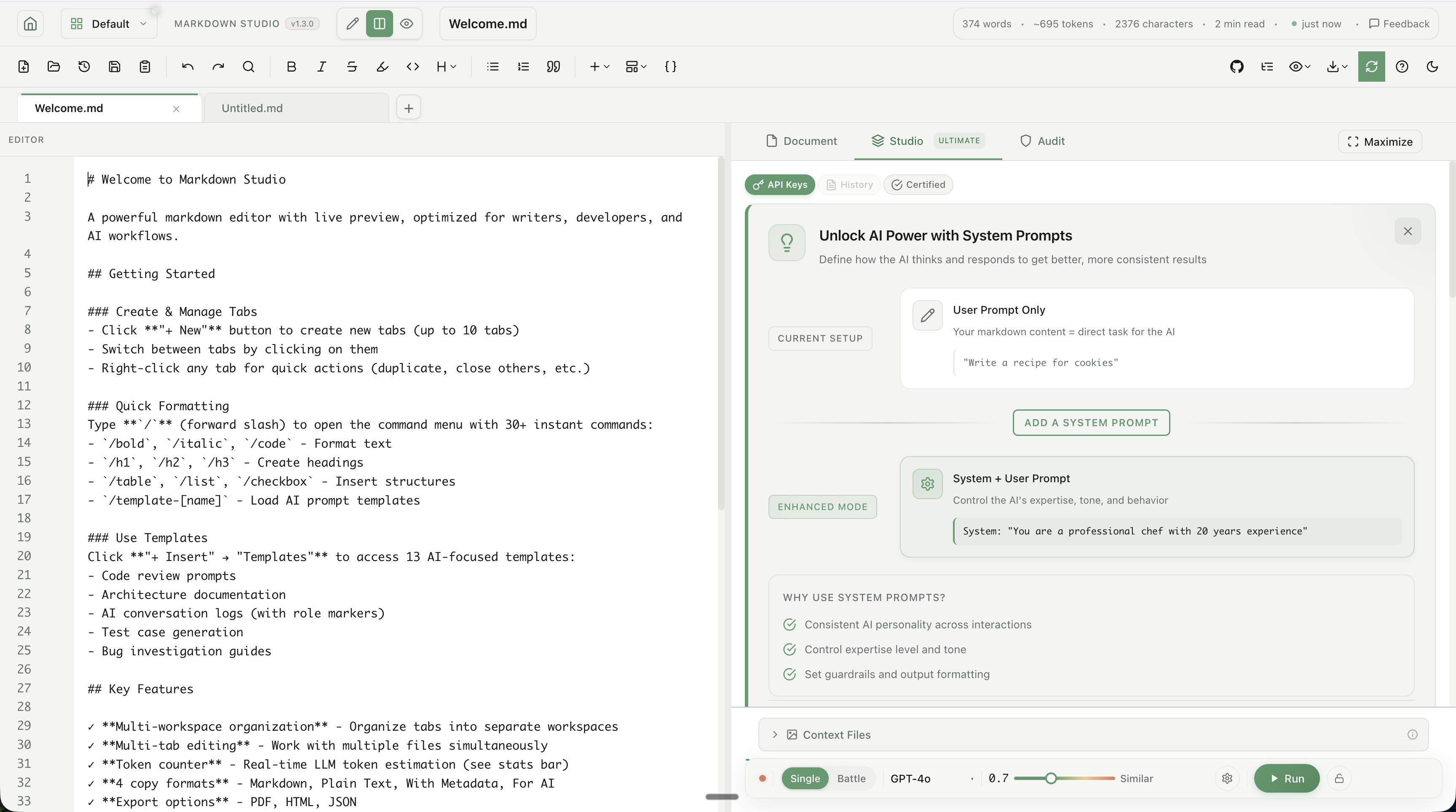 Markdown Studio - Screenshot 3 showing product features and functionality