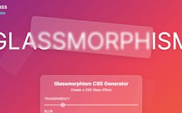 Glassmorphic CSS Generator media 3
