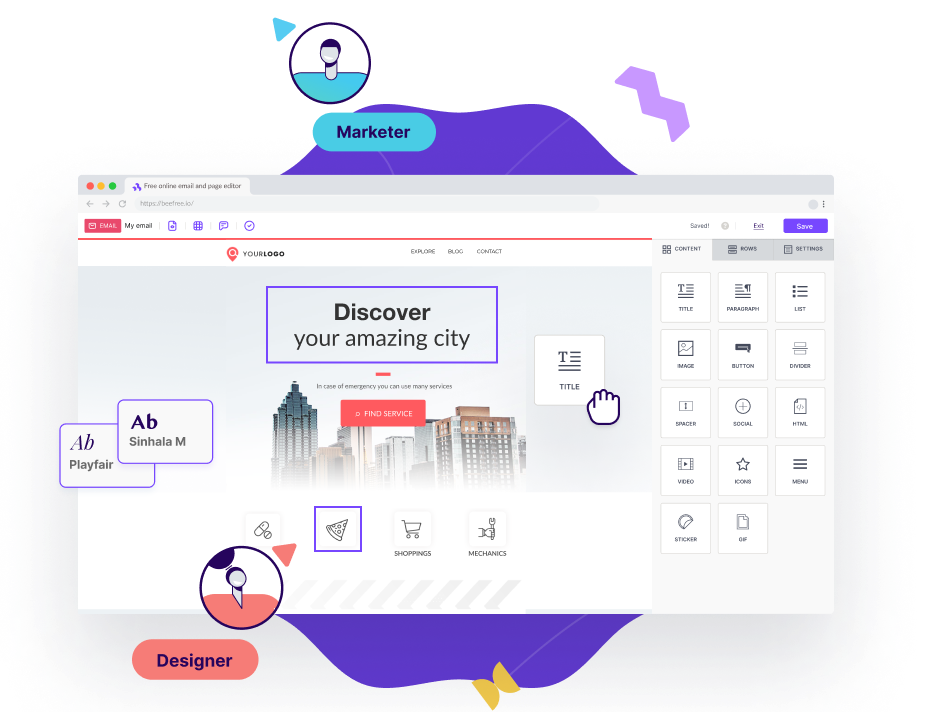 BEE Email Templates for Gmail Image