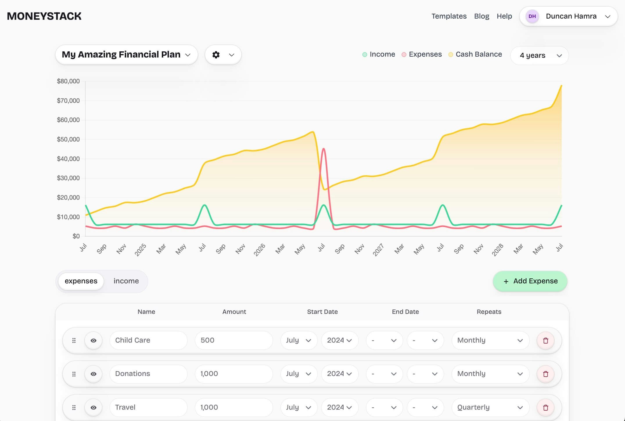 startuptile Moneystack-Visualize your finances with AI