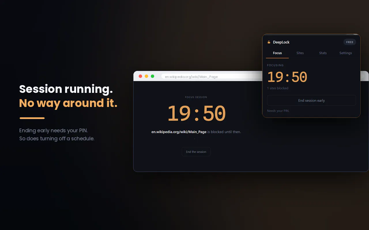 DeepLock – Website Blocker & Focus Mode gallery image