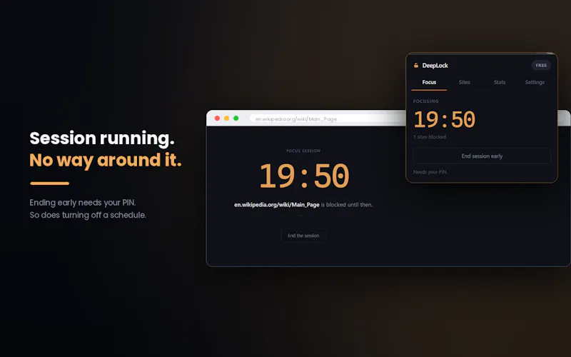 DeepLock – Website Blocker & Focus Mode screenshot 3