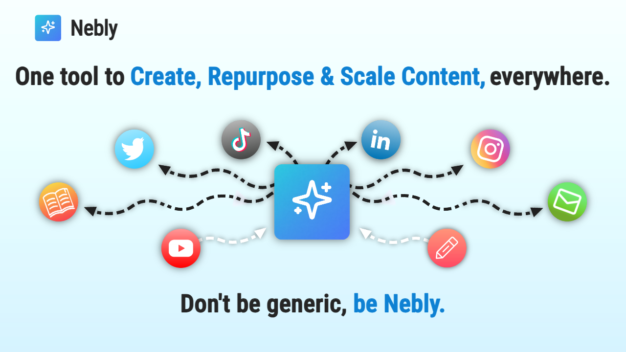 Nebly - Main product screenshot demonstrating key features and user interface