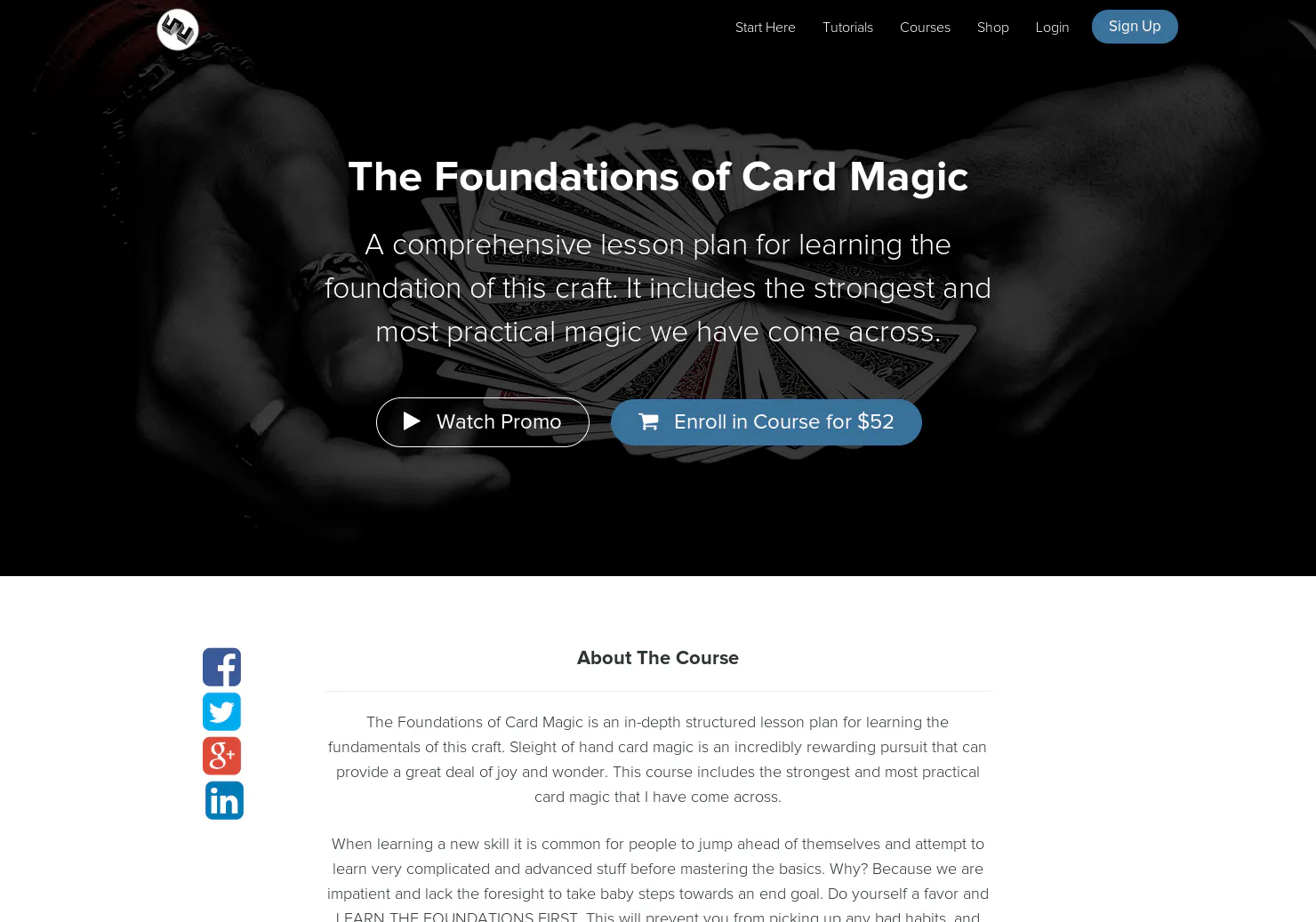 Card Magic Course
