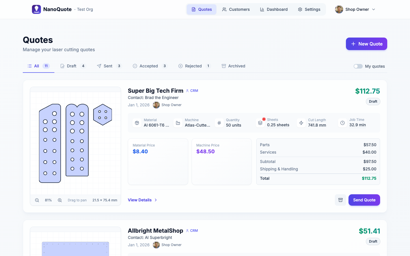 NanoQuote.App gallery image