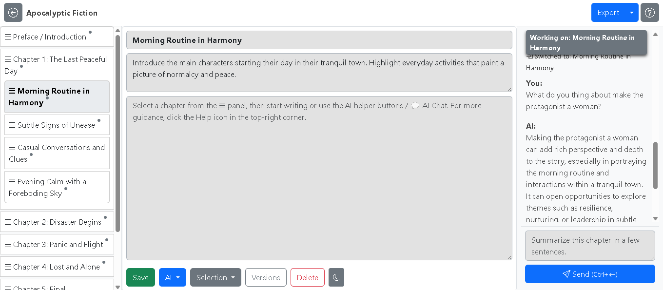SnuglyCloud CoWriter - SnuglyCloud CoWriter — AI-built chapters, chaos conquered. media 2