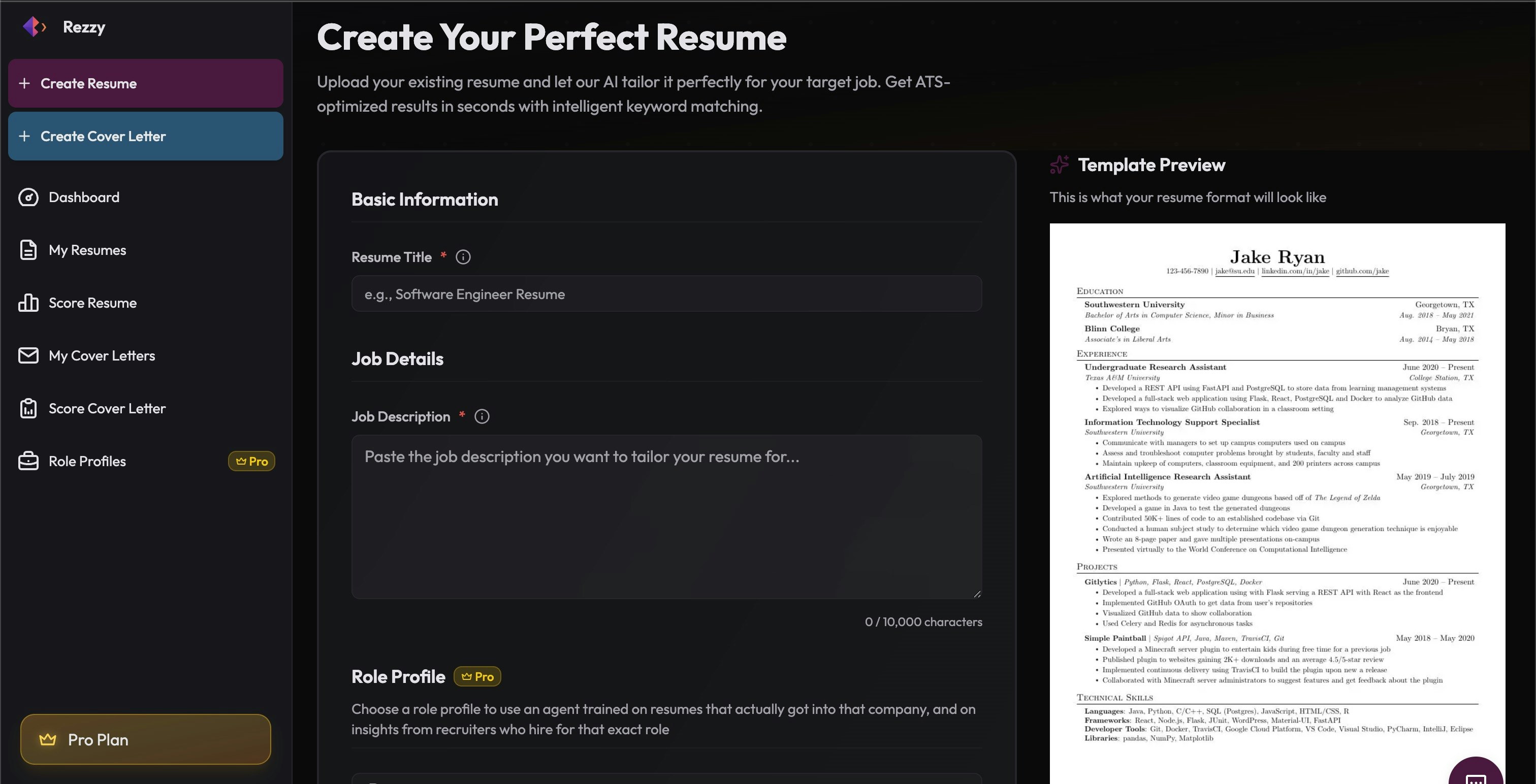 Rezzy - Screenshot 2 showing product features and functionality