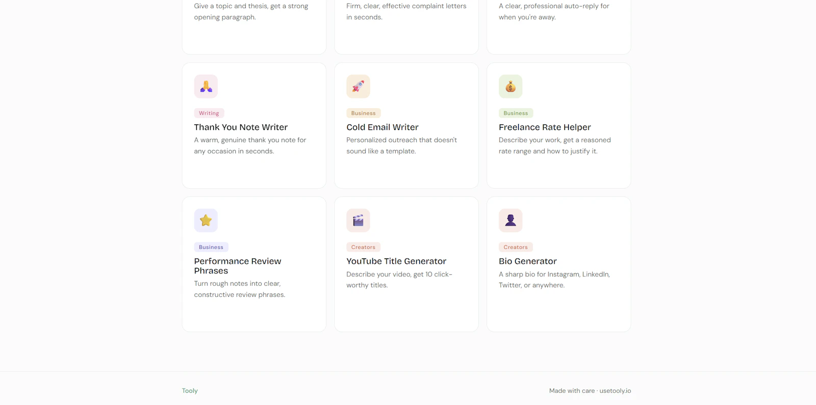 Tooly screenshot 1