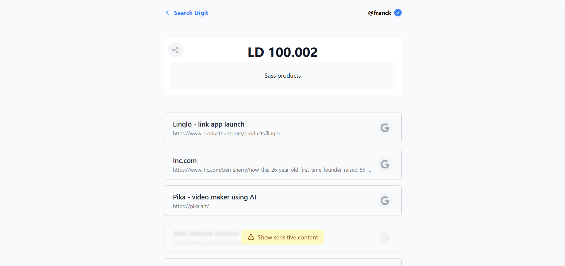 Linkdigits - Link in Ziffern, überall teilen Medien 2