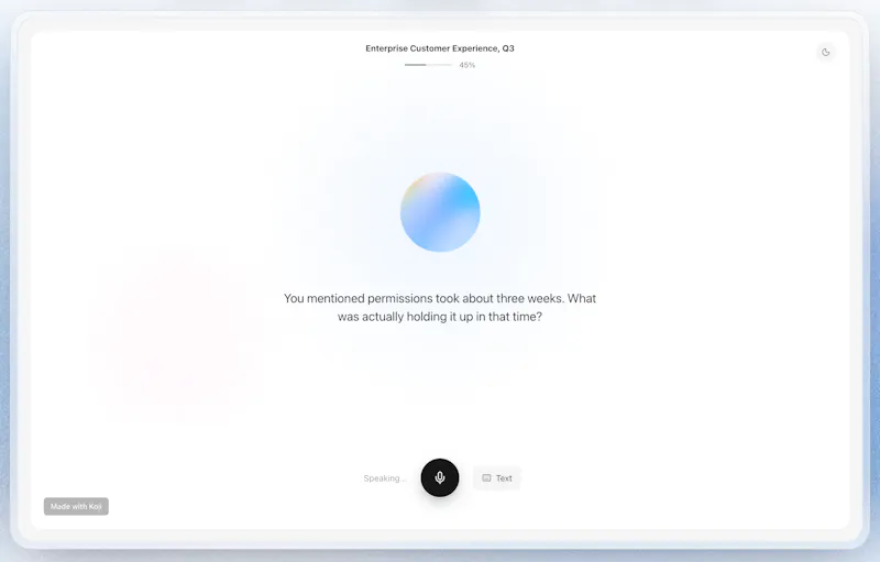 Koji AI-Native Research Platform screenshot 5