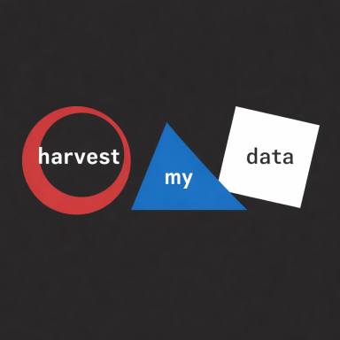 HarvestMyData - Product Hunt launch logo and brand identity