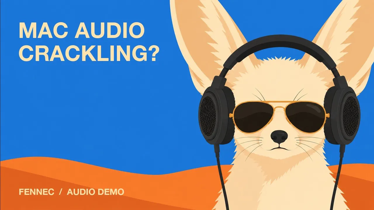 Fennec - stop mac speaker crackling gallery image