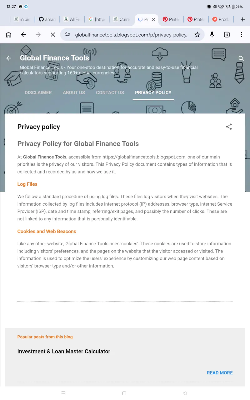 Global Finance Tools  screenshot 6