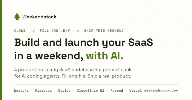 Weekendstack screenshot 1