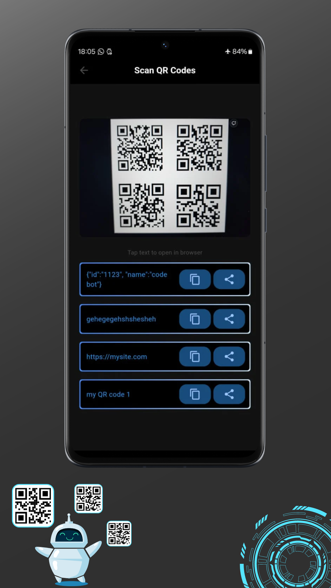 Bot de code QR media 4