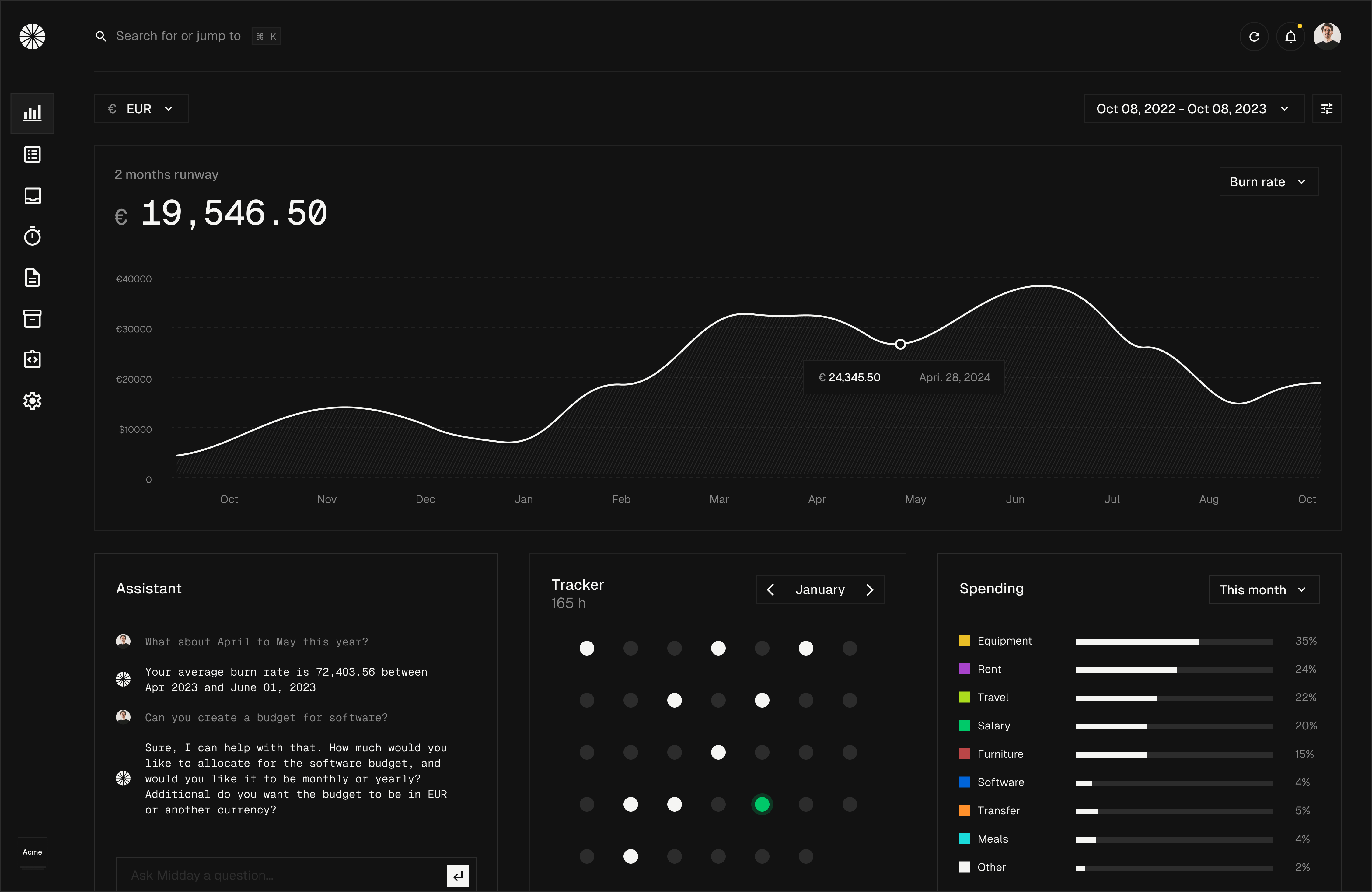 startuptile Midday-Run your business smarter