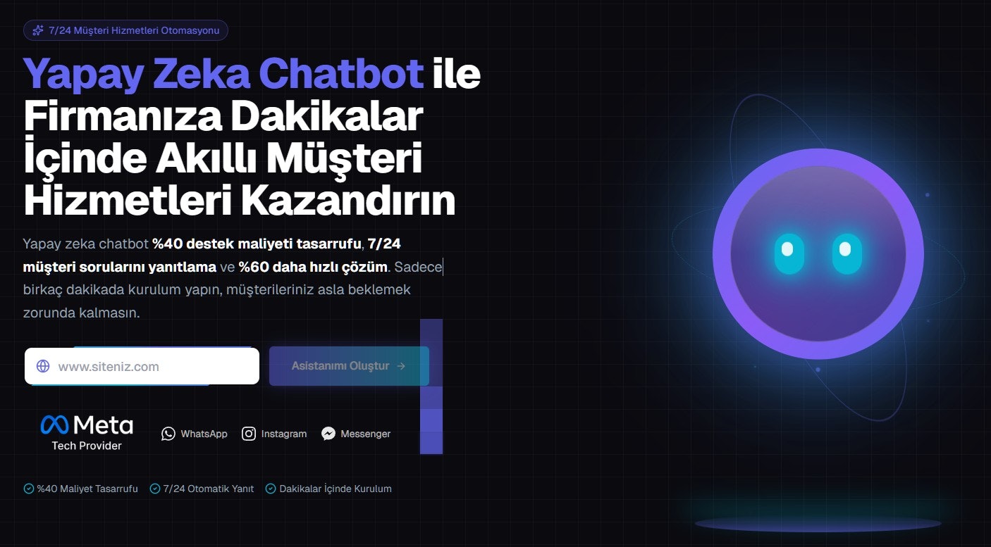 YapayZekaChatbot - Main product screenshot demonstrating key features and user interface