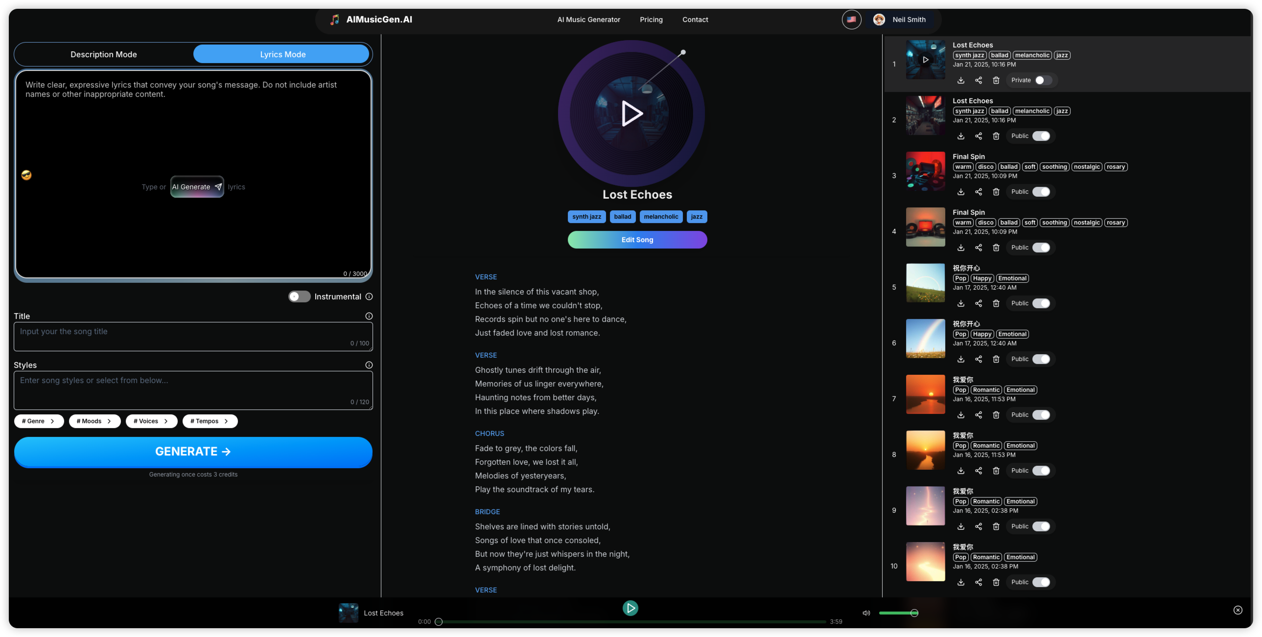 AI Music Generator gallery image