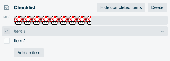 Trello custom progress bar gallery image