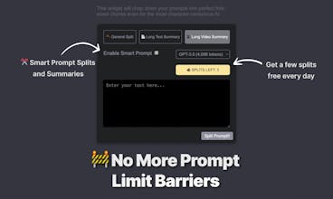 ChatGPT Prompt Splitter gallery image