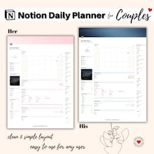 Notion Couple Dashboard & Planners gallery image