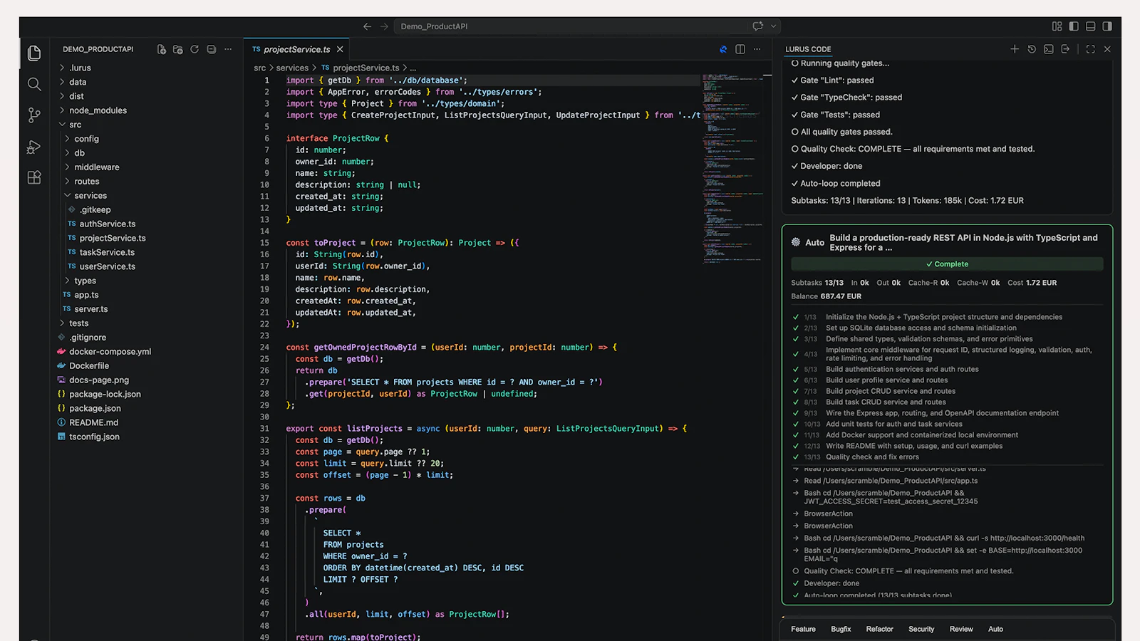 Lurus Code screenshot 3