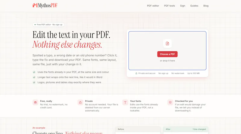 MythosPDF screenshot 1