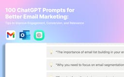 100 ChatGPT Prompts for Email Marketing media 1