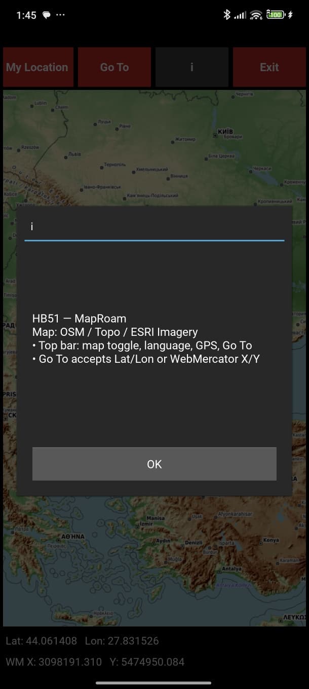 Média Maproam - Mappage léger avec Web Mercator et positionnement intelligent 2