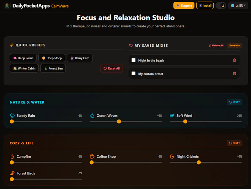 Calm Wave screenshot 4