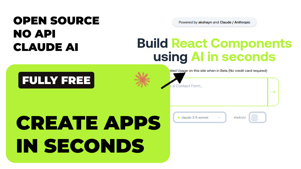 startuptile ReactAI-Open source free AI react components builder