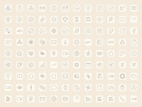 Linea iOS icons gallery image