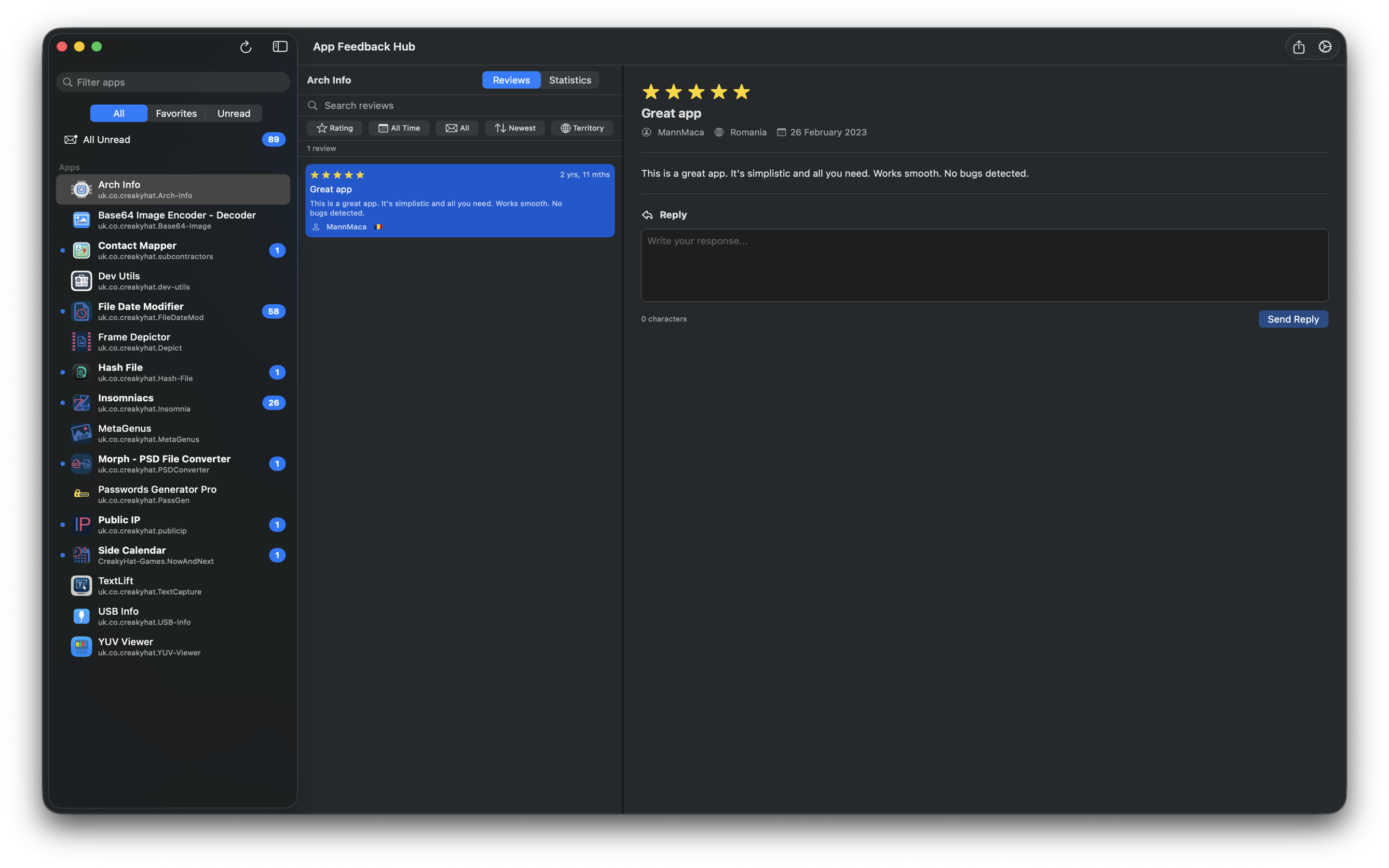 App Feedback Hub - Screenshot 5 showing product features and functionality
