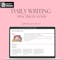 Daily Writing Practise Planner