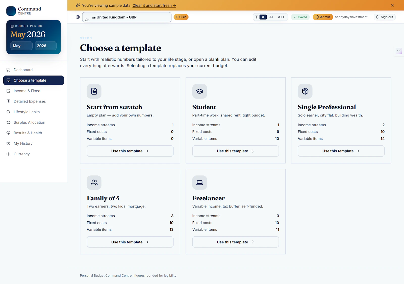 MyBudgetMap screenshot 2