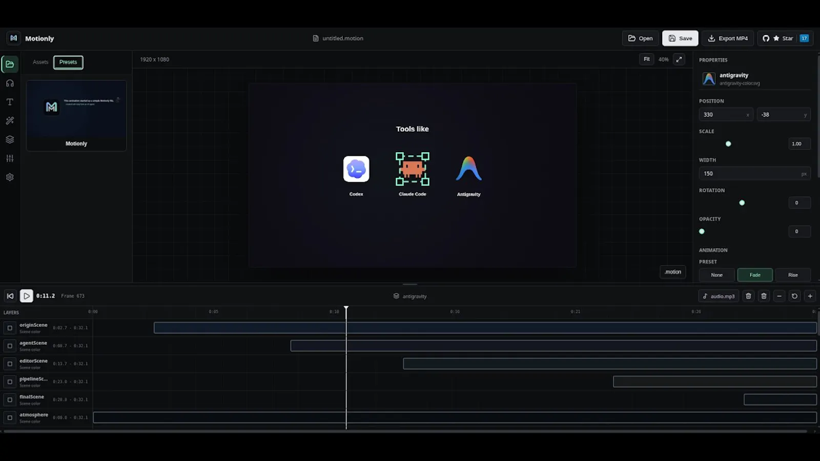 Motionly screenshot 1 (video preview)