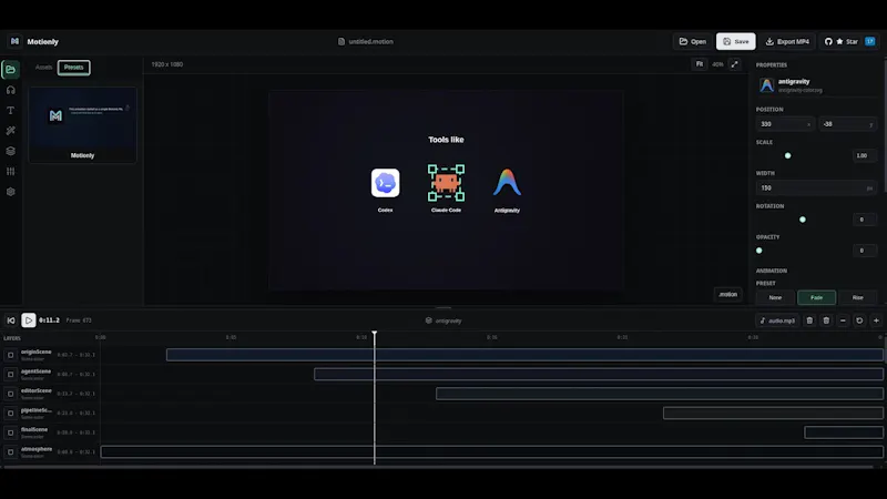 Motionly screenshot 1 (video preview)