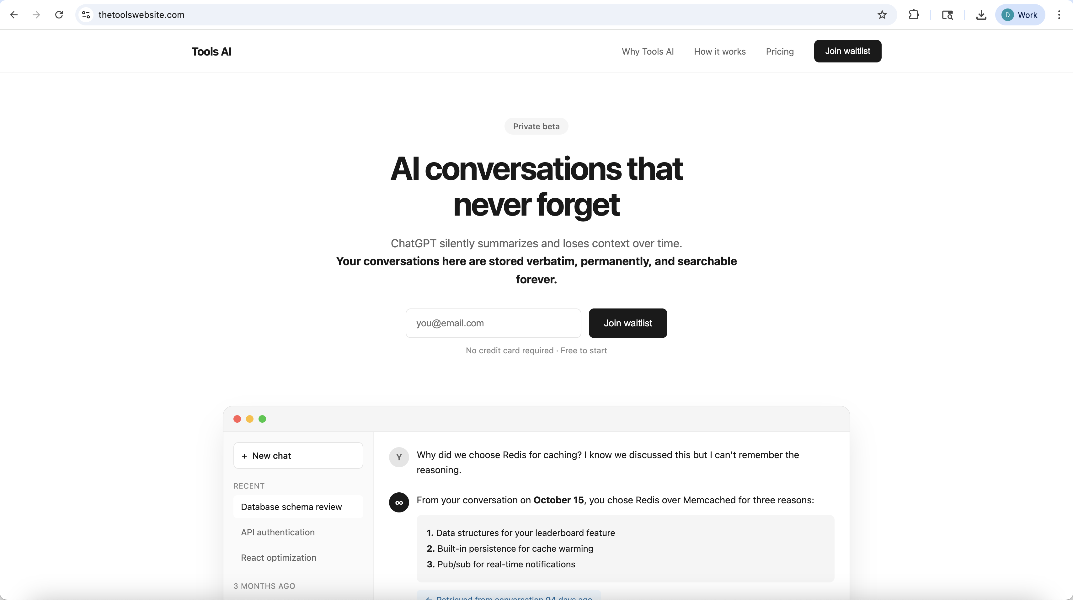 AI that never loses memory or code gallery image