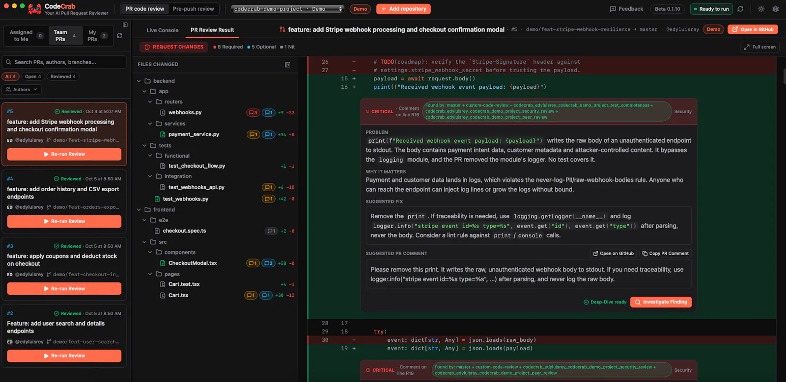 CodeCrab screenshot 3
