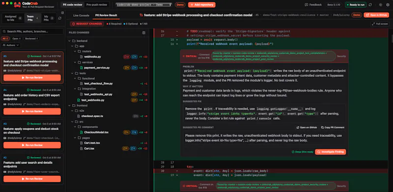 CodeCrab screenshot 3
