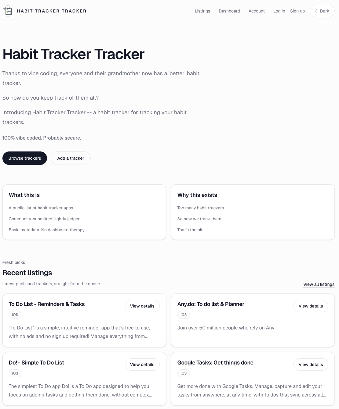 Habit Tracker Tracker gallery image