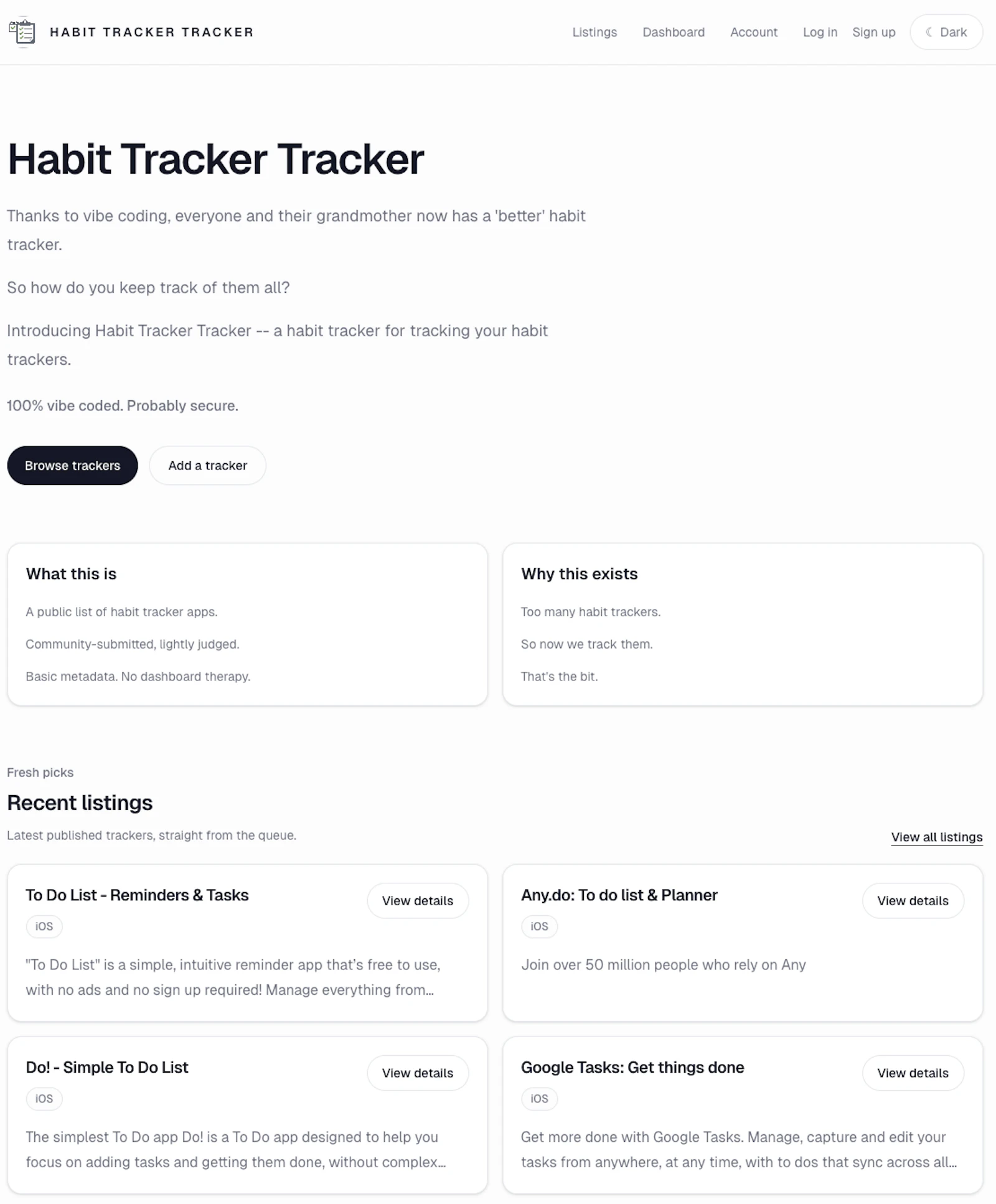 Habit Tracker Tracker screenshot 3