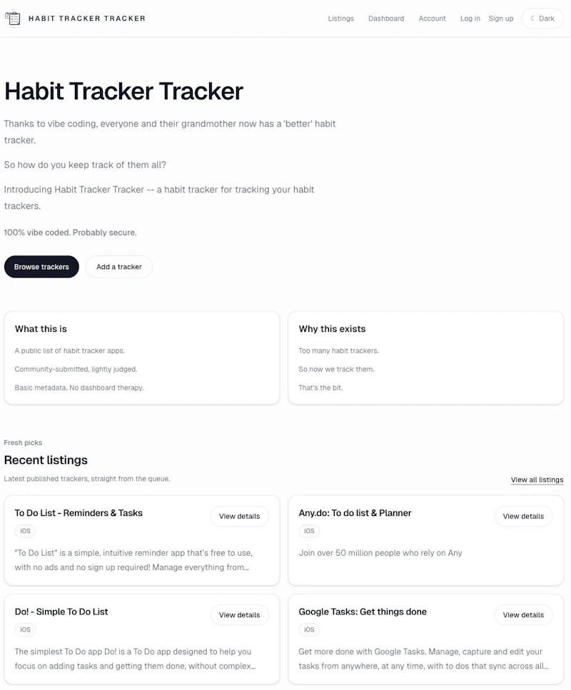 Habit Tracker Tracker screenshot 3