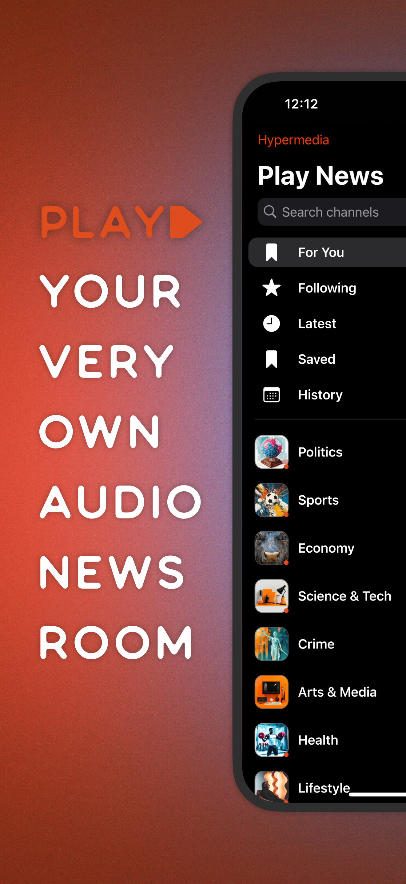 HyperMedia Play News - あなたの個人的なオーディオニュースルームメディア3