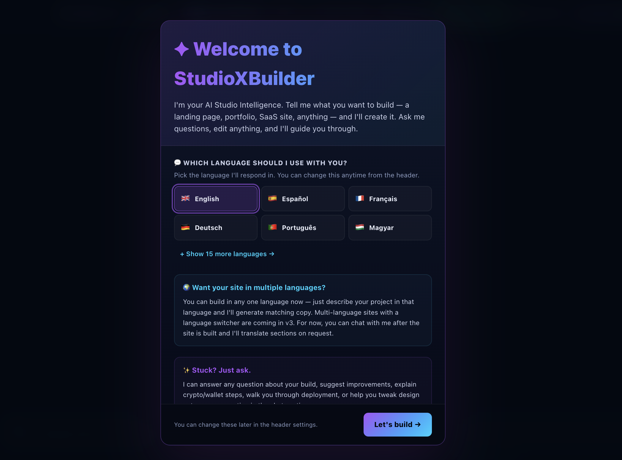 StudioXBuilder gallery image