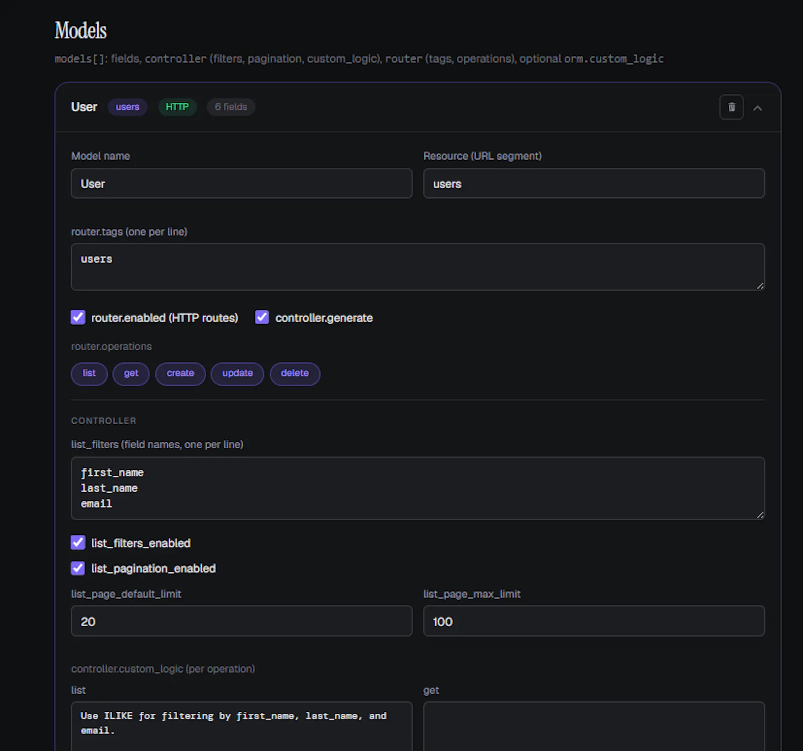 FastDev — API generator in minutes screenshot 3